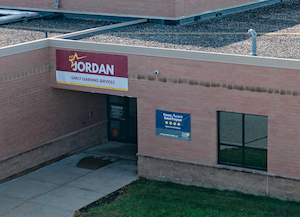 Jordan Public Schools campus aerial